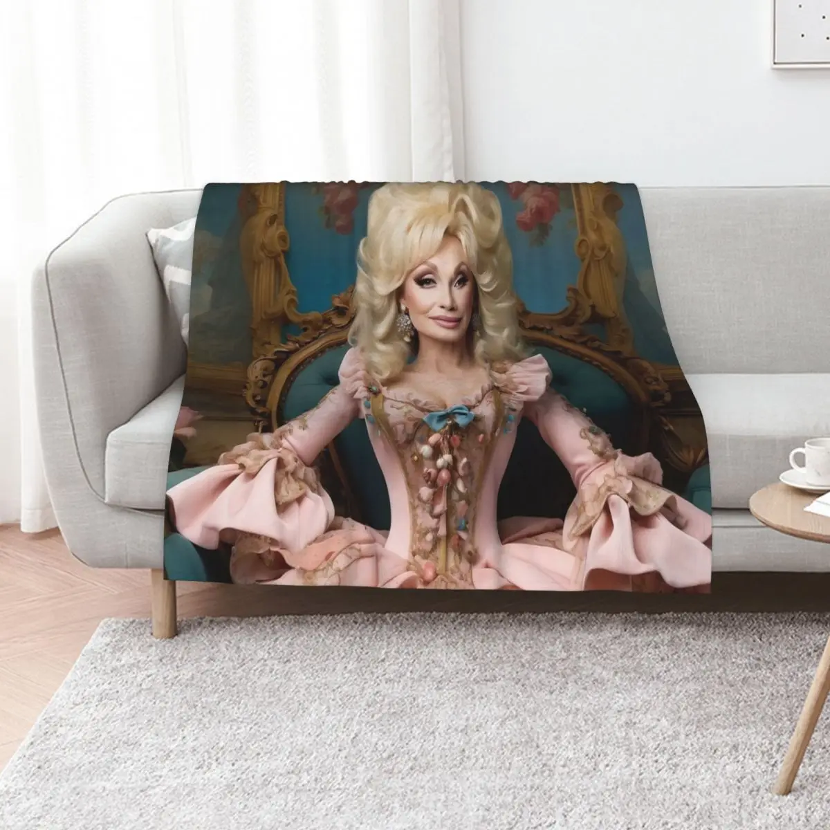 

Digital design of Dolly Parton 3 Throw Blanket Hair Sofa Throw Soft Big Cute Blankets