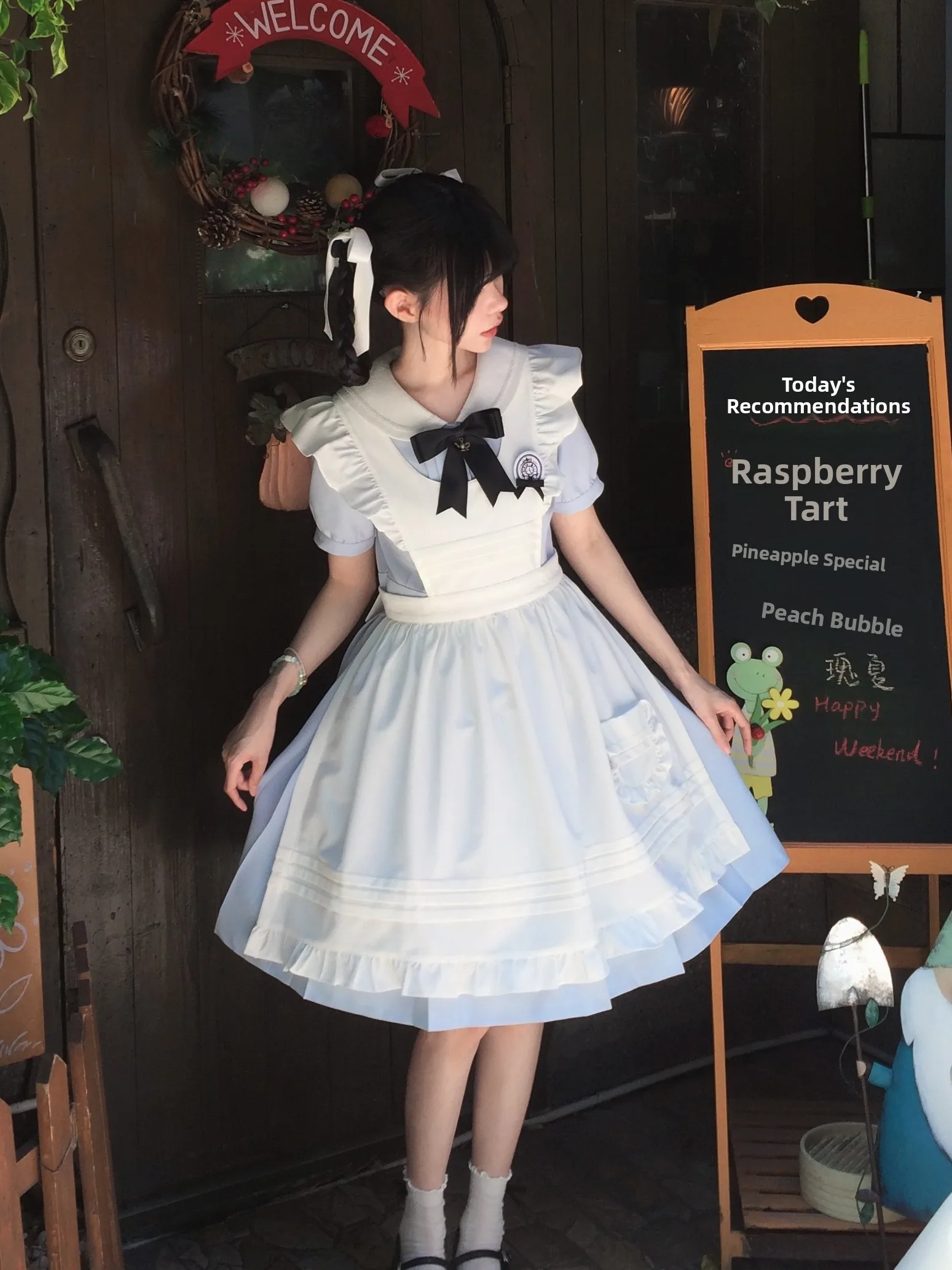 

Summer Alice Wind Lolita Maid Uniform Short Sleeve Dress Set Sweet Lady Style Japanese Brand School Uniforms 2025 Summer Coll...