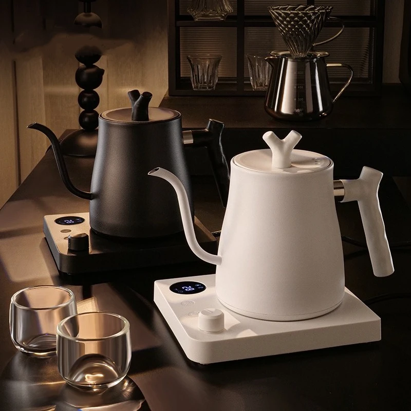 Factory Direct Compatible with304 Stainless Steel Coffee Hand Brew Kettle Rust Steel Adjustable  Kettle Temperature Control