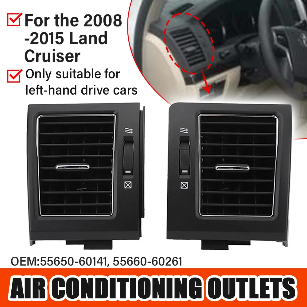

2PCS Car Air-Conditioning Air Outlets, For 2008-2015 Land Cruiser Fj120 Fj200 Lc120 Fj200, Car Air-Conditioning Gr