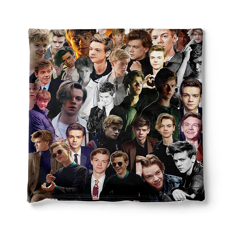 Gaslight Gatekeep Girlboss Thomas Brodie Sangster Throw Pillow Covers Cushion Cases Pillowcases for Sofa 45cm x 45cm