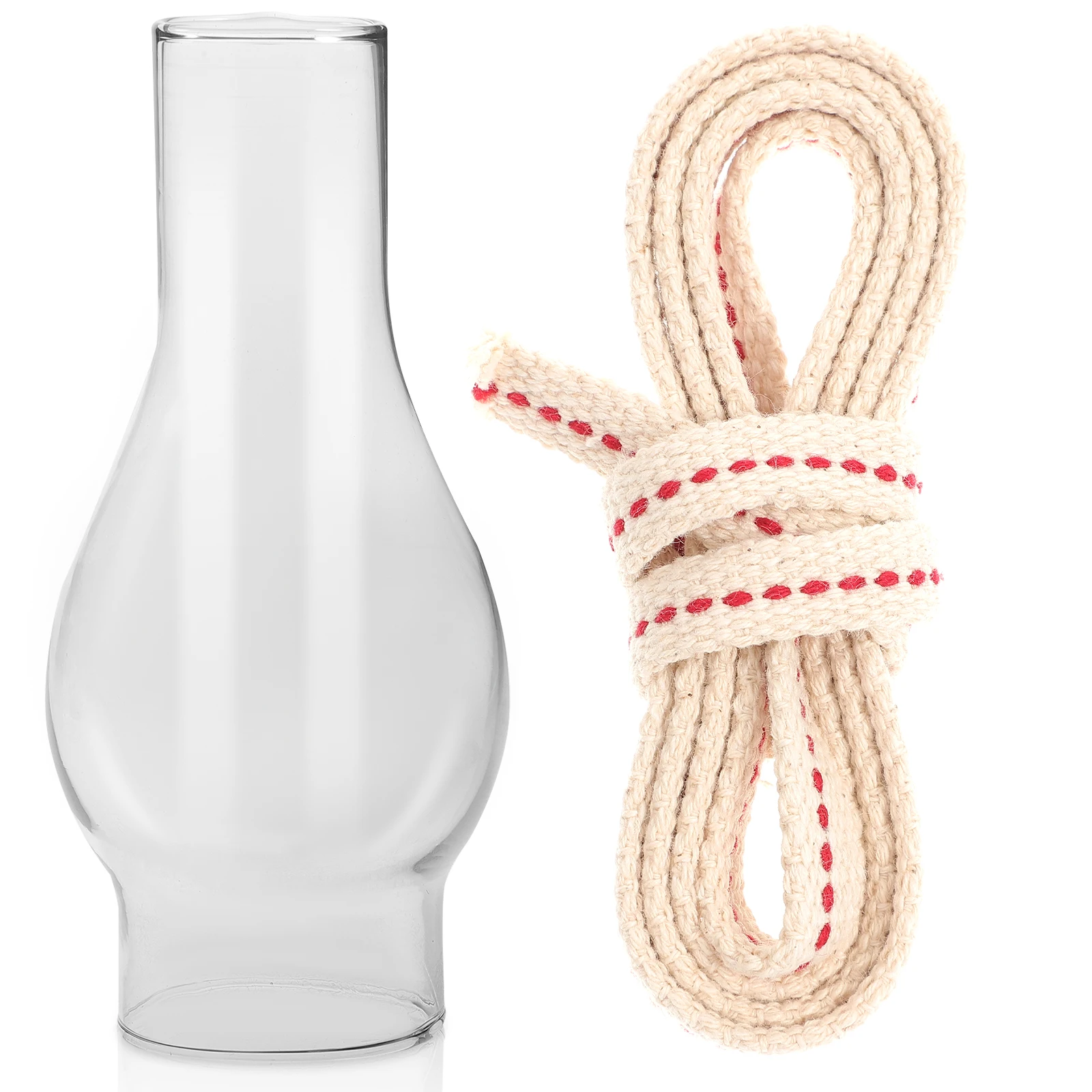 

1Set Glass Lamp Cover Retro Oil Lamp Chimney Lantern Cover Soft Light Camping Supplies Vintage Decoration