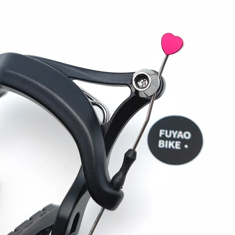 

Applicable to brompton small cloth folding bicycle accessories love peach heart variable speed brake cable end end cap