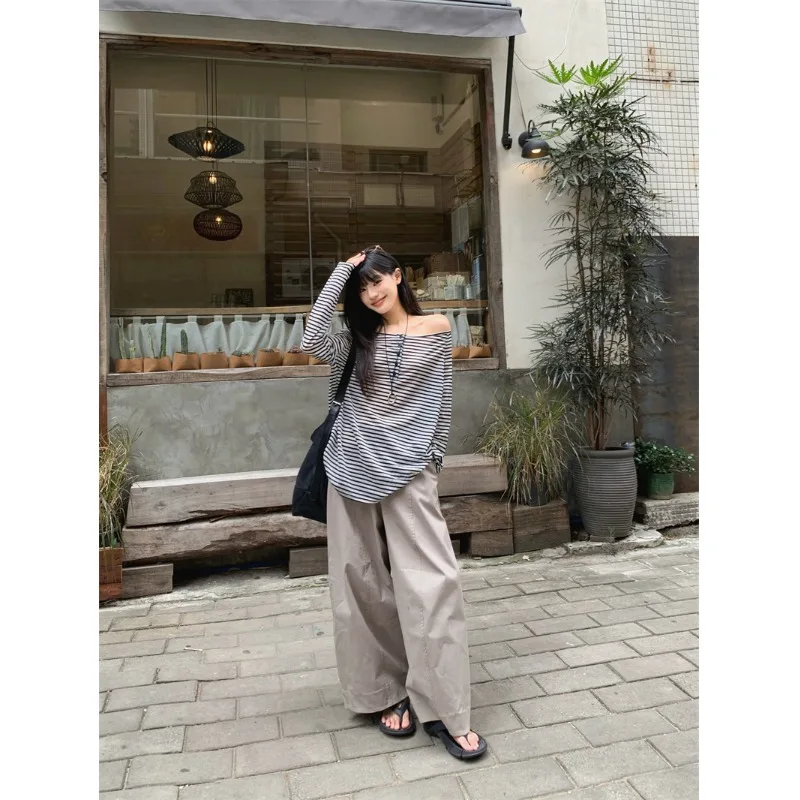 

Футболки с длинным рукавом, женские кружевные хлопковые топы, свободная посадка, удобные зимние теплые ботанические женские классические повседневные натуральный вид