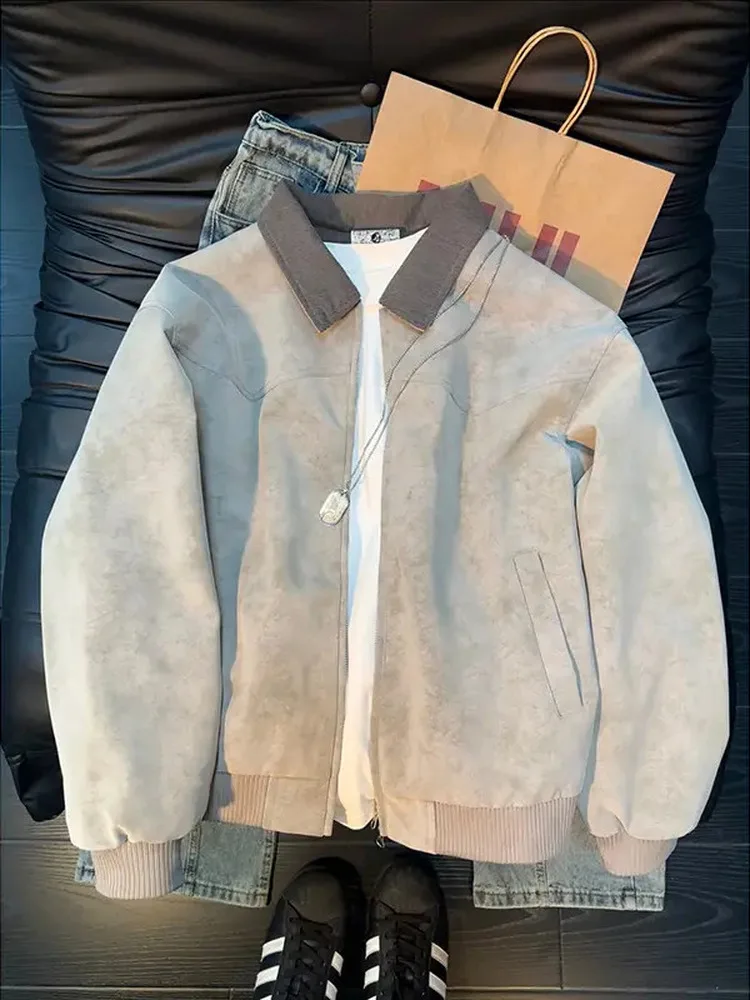 

Мужская куртка из матовой искусственной кожи, демисезонная, в стиле бейсбольной куртки, с защитой от износа, для работы, верхняя одежда