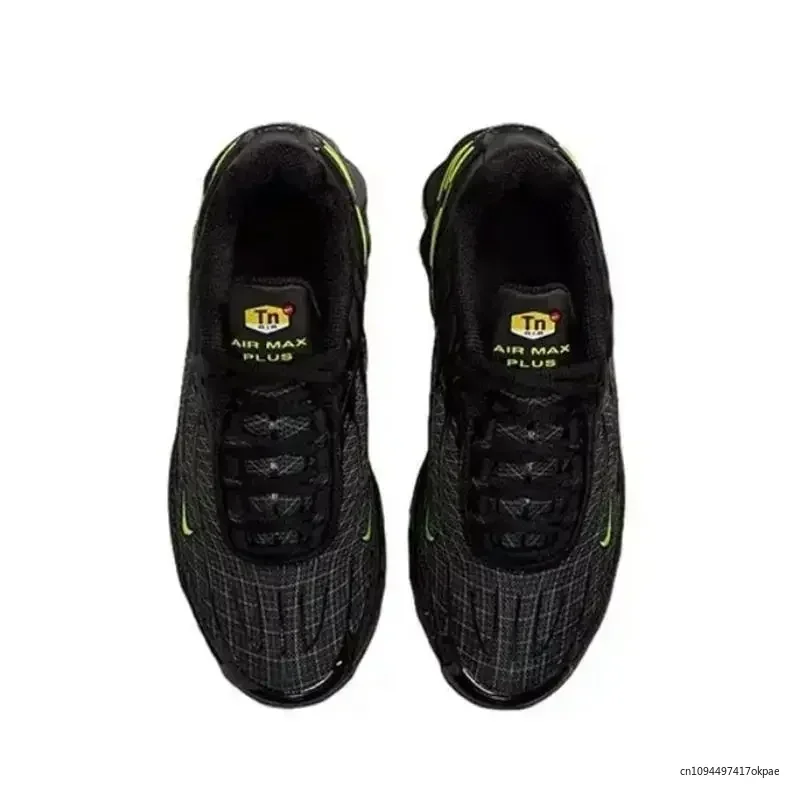 

Nike Air Max Plus TN 3, черные, зеленые мужские кроссовки, нескользящие, прочные, на воздушной подушке, дышащие, спортивные кроссовки на открытом воздухе, мужские