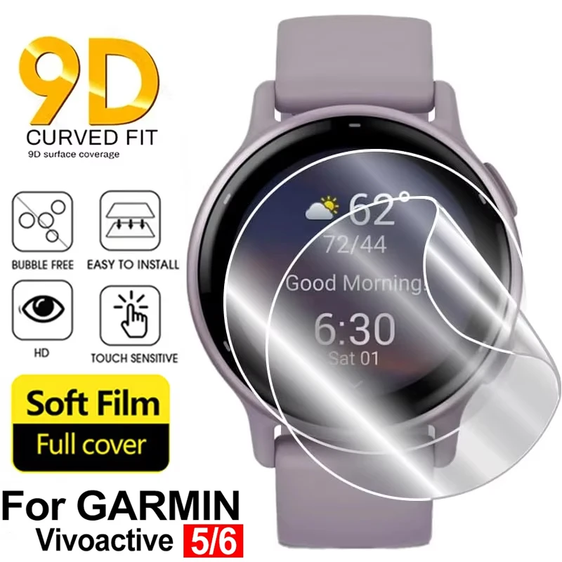 1-5pcs Hydrogel Film For Garmin Vivoactive 6/Vivoactive 5 Sc