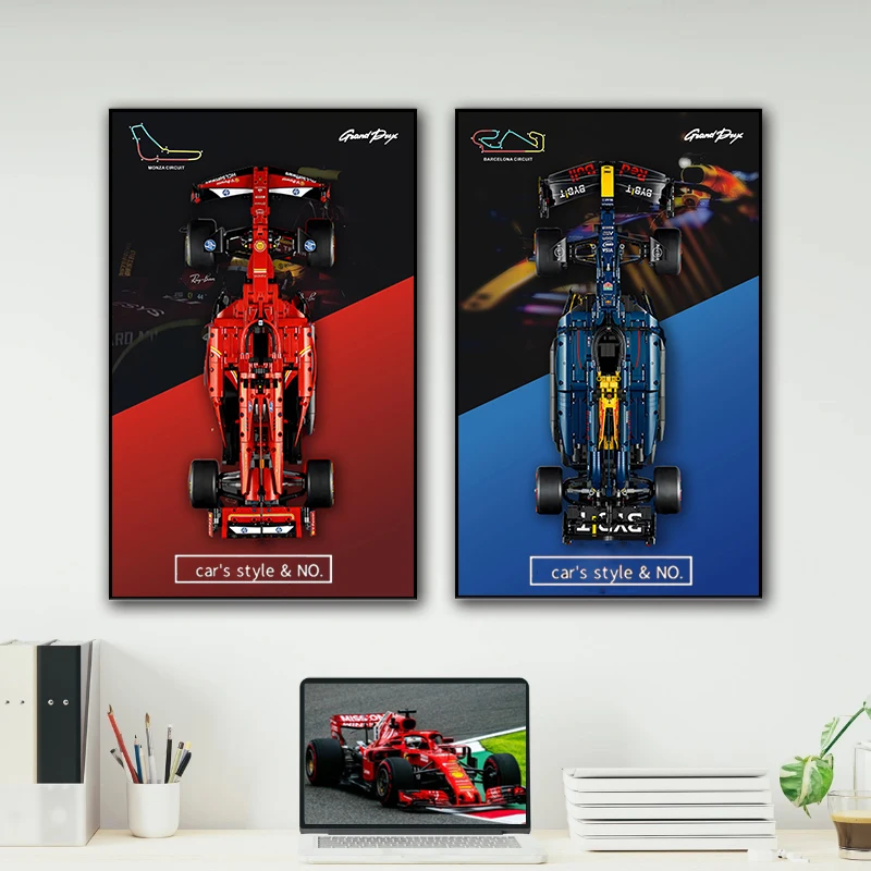 2026 NEW Display Wallboard suitable for LEGO 42207 42206  42171building block car model Wall Mount Display box Photo Frame