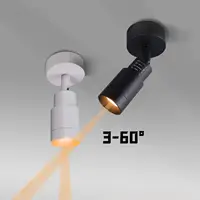 3-60 Degree Adjustable Angle Beam Led Spotlight Zoom  Focus Spot Light Mini Small Surface Mounted Ceiling Lamp Atmosphere Foco