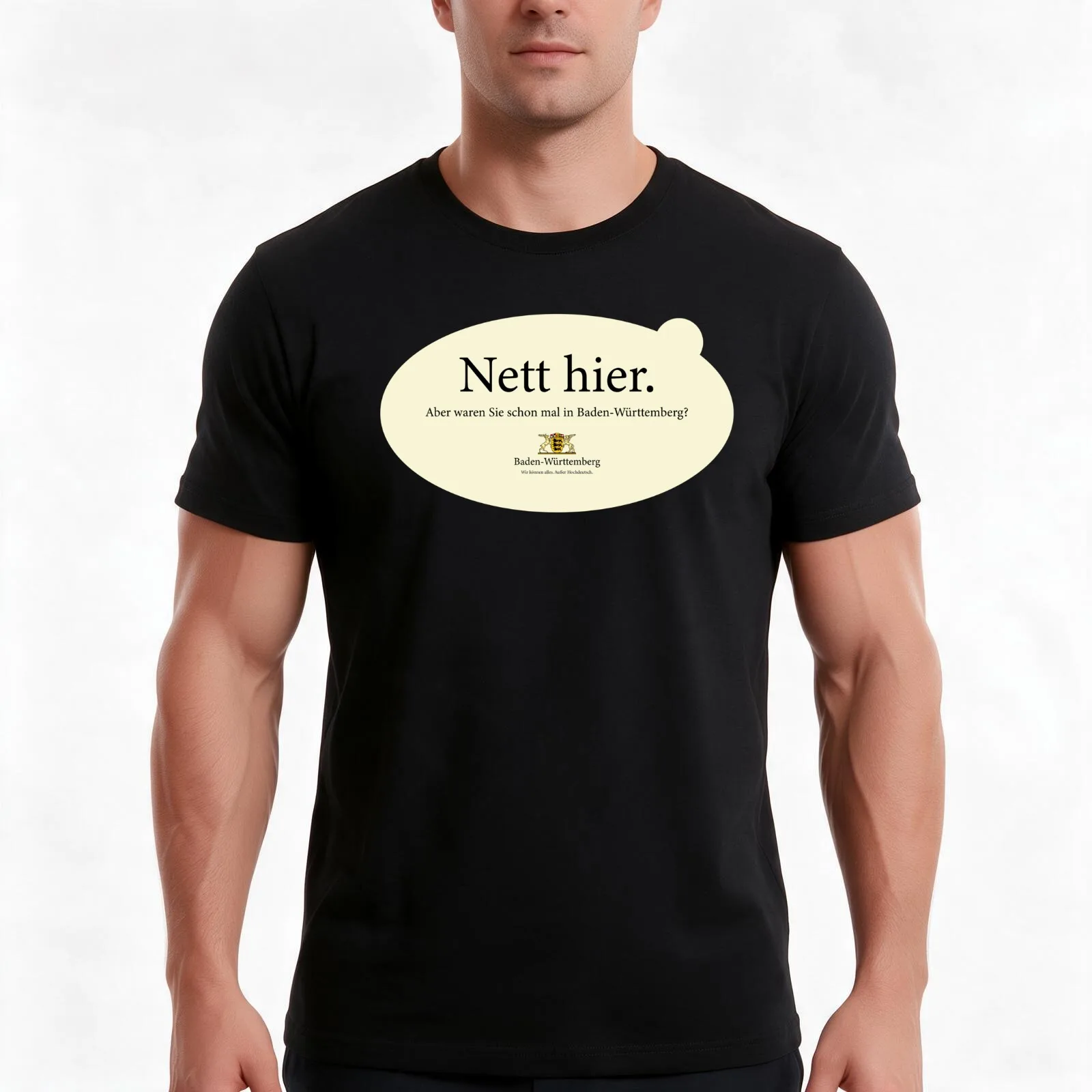 nett hier aber waren sie schon mal in baden württemberg T-Shirt, Summer Casual Cotton Tee, Oversized Streetwear Tops