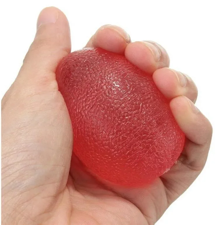 Silikon Hand Grip Ball Ei Männer Frauen Gym Fitness Finger Schwere Exerciser Kraft Muskel Erholung Greifer Trainer – Detail 3