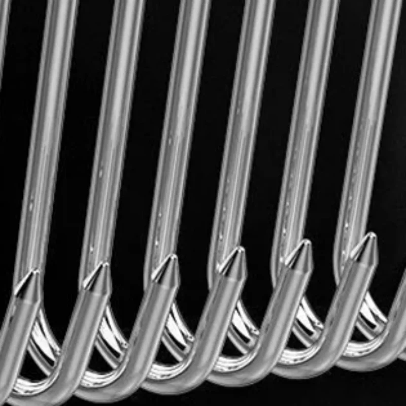 Gancho en forma de S de acero inoxidable para 20 piezas, herramienta para carne de carnicero, para fumar, carnicero, caza, pollo, barbacoa, cerdo, salchicha, tocino, parrilla