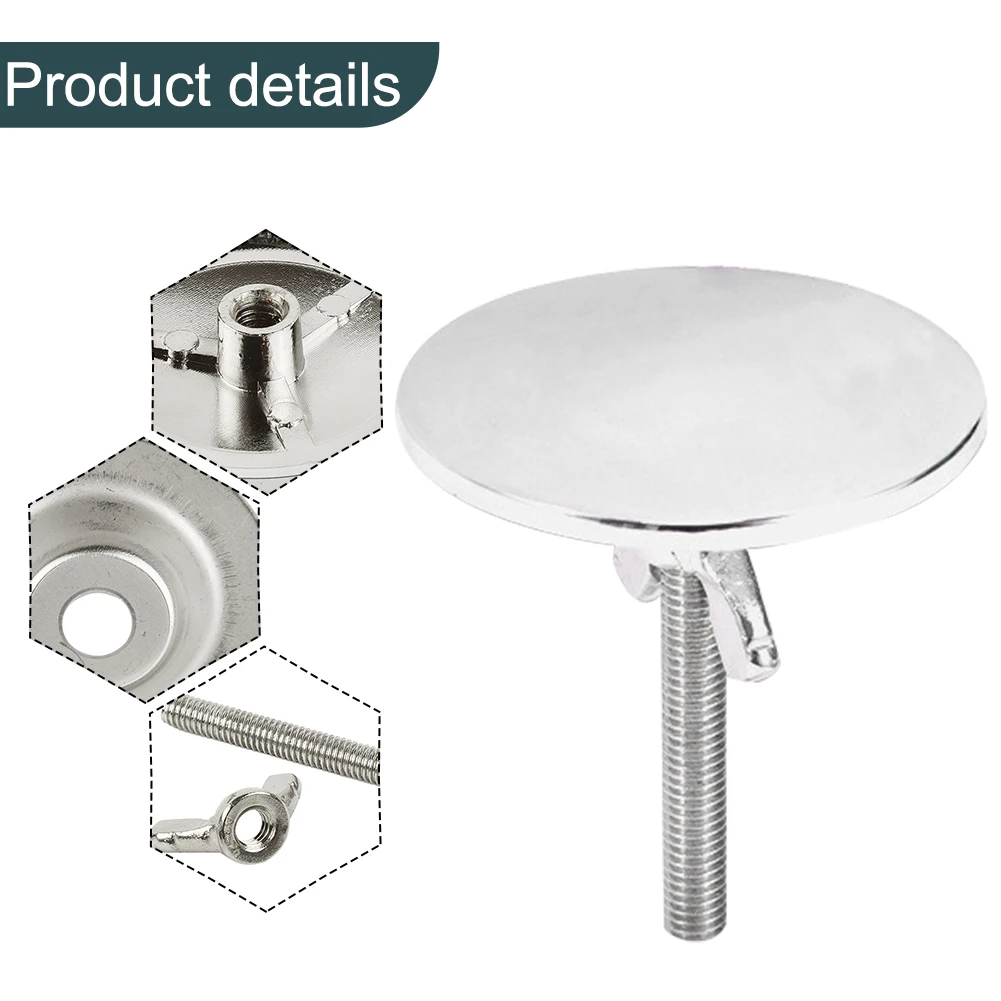 Pelindung lubang keran, 1 buah penutup lubang keran 2.3x2 inci Zinc Alloy dapur lubang keran lubang sabun Dispenser lubang dekorasi penutup