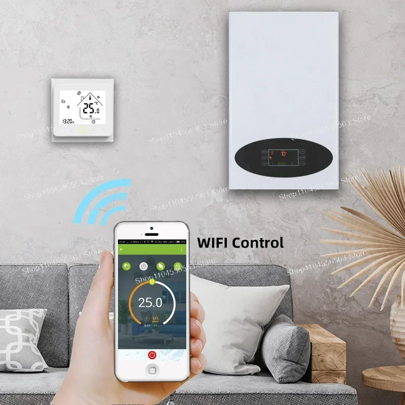 8Kw-14Kw Wifi Temperature Control Underfloor Wall Mounted Tankless Electric Boiler for Heating and Hot Water
