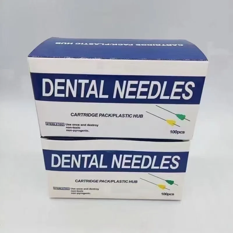 100pcs/Box Sterile Dental 30g 21/25mm Inject Needles Single Use Plastic Hub Dental Local Anesthesia Needle