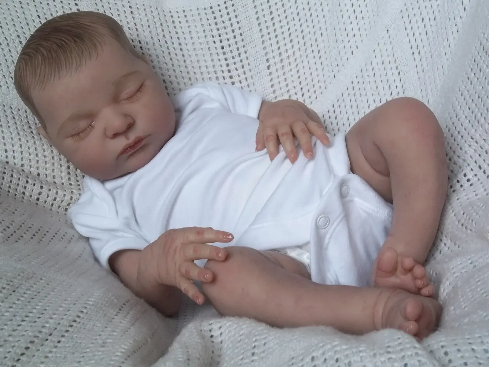 21インチ（52cm）塗装済み完成品リボーンドール ローラ 手作りリボーン早産児新生児キッズトイフィギュアギフト女の子用人形