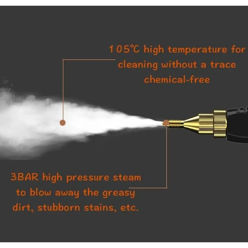منظف البخار المحمول باليد 2500 واط ارتفاع ضغط آلة تنظيف البخار المضغوط المطبخ الحمام سيارة بلاط الجص