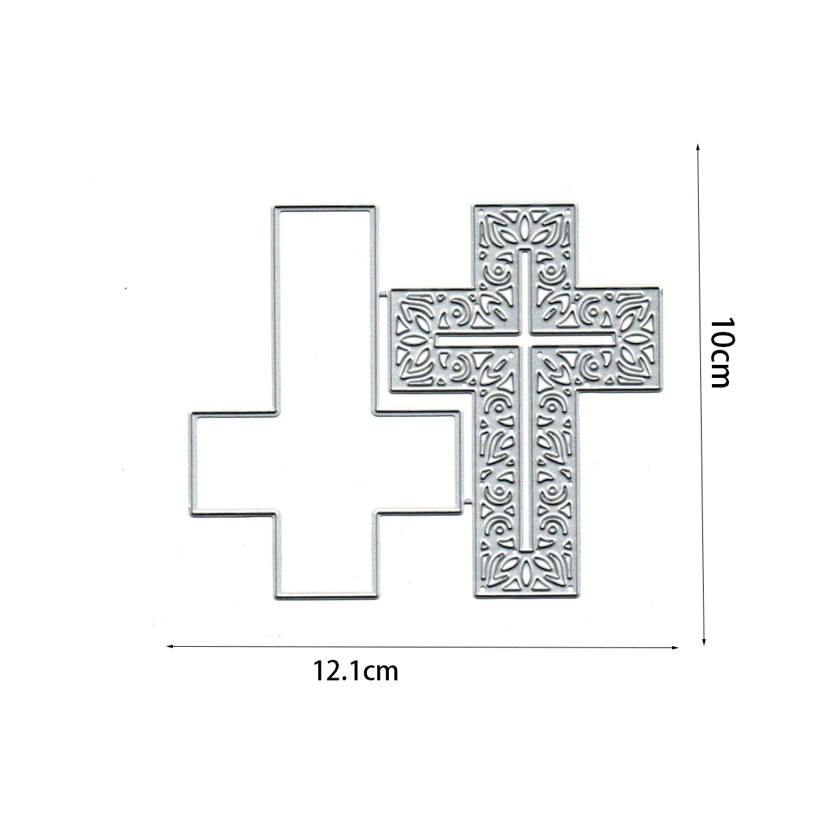 Cross Greeting Card Scrapbook Papercutting Greeting Card Metal Knife Mold Manual Punch Stencil Handicraft 2024 Cutting Dies