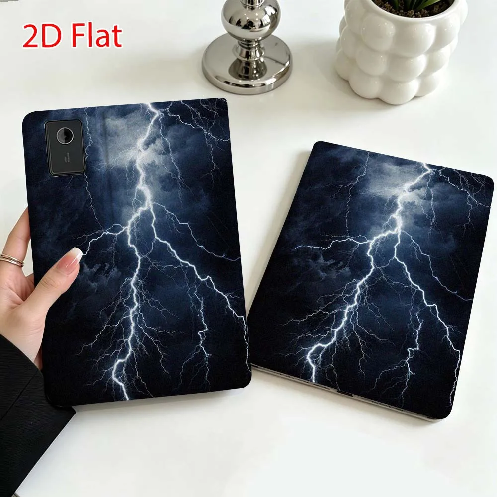 Black lightning pattern For Lenovo Xiaoxin Pad Pro Tab P12 P11 11 13 11.2 inch K11 Plus Pen Tray Tablet Case Soft