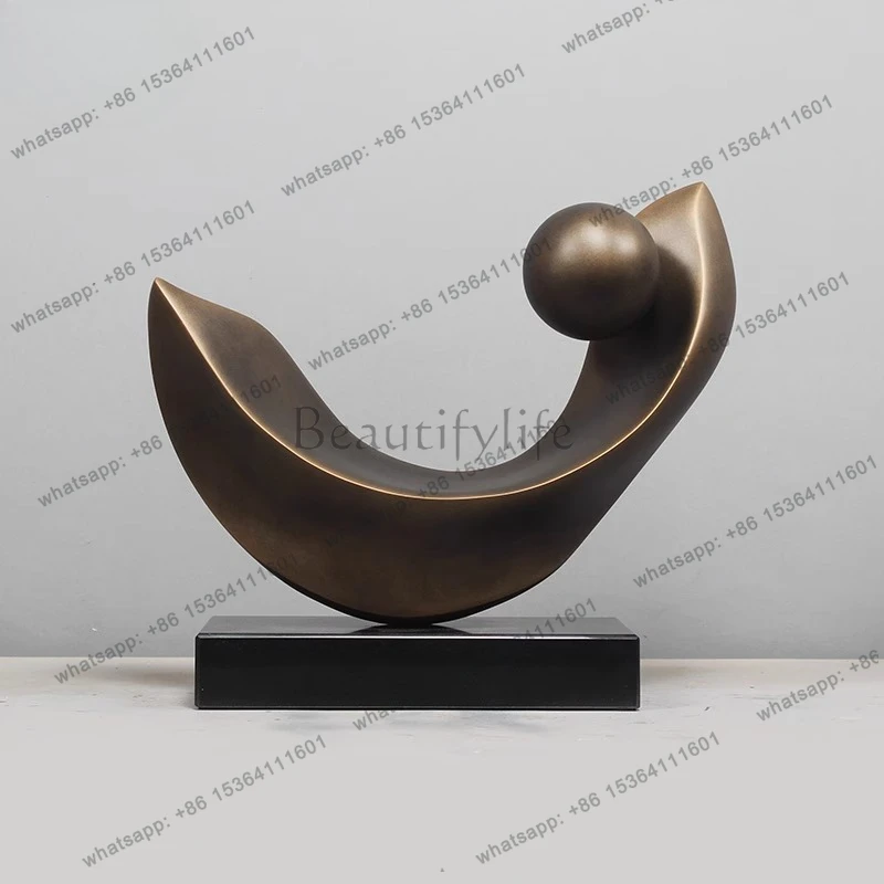 yj21 Modern Hotel Home Decorations Ornaments Light Luxury High-end Crafts Large Abstract Art Sculptures