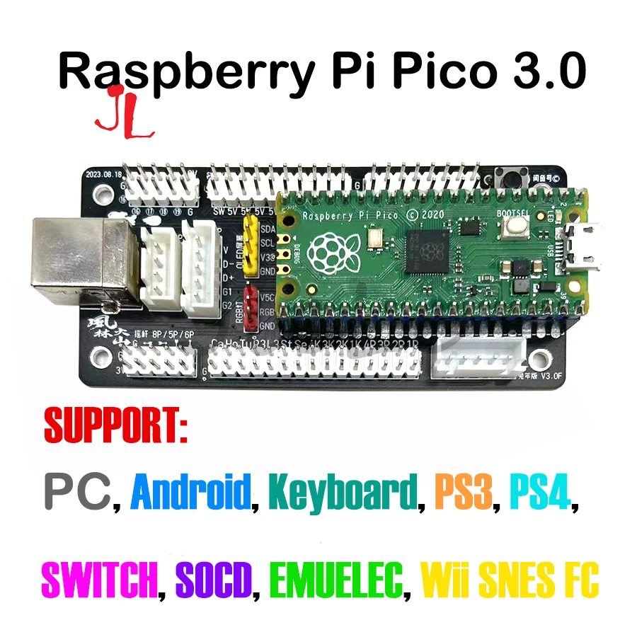 Raspberry Pi Pico 2020/2040 Zero Delay Usb Board Encoder, Pc Ps4 PS5 Switch Game Arcade Joystick Hitbox Controller Diy Parts