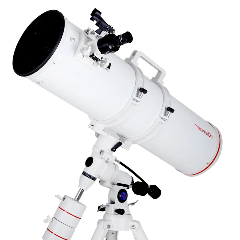 

Maxvision 203/1000 Parabolic Optical Astronomical Telescope 1.25" Stainless Steel Tripod 2-inch to 1.25-inch camera interface