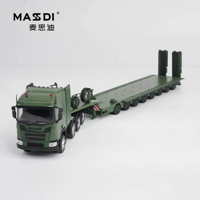 MASSDI 1/64 Scania R650 Trailer Head Trailer Eight-and-a-half-axle