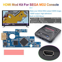 Hispeedido HDMI MOD Kit  For SEGA MD2 HDMI Kit  1080P For SEGA Mega Drive 2 For SEGA Genesis 2 Console