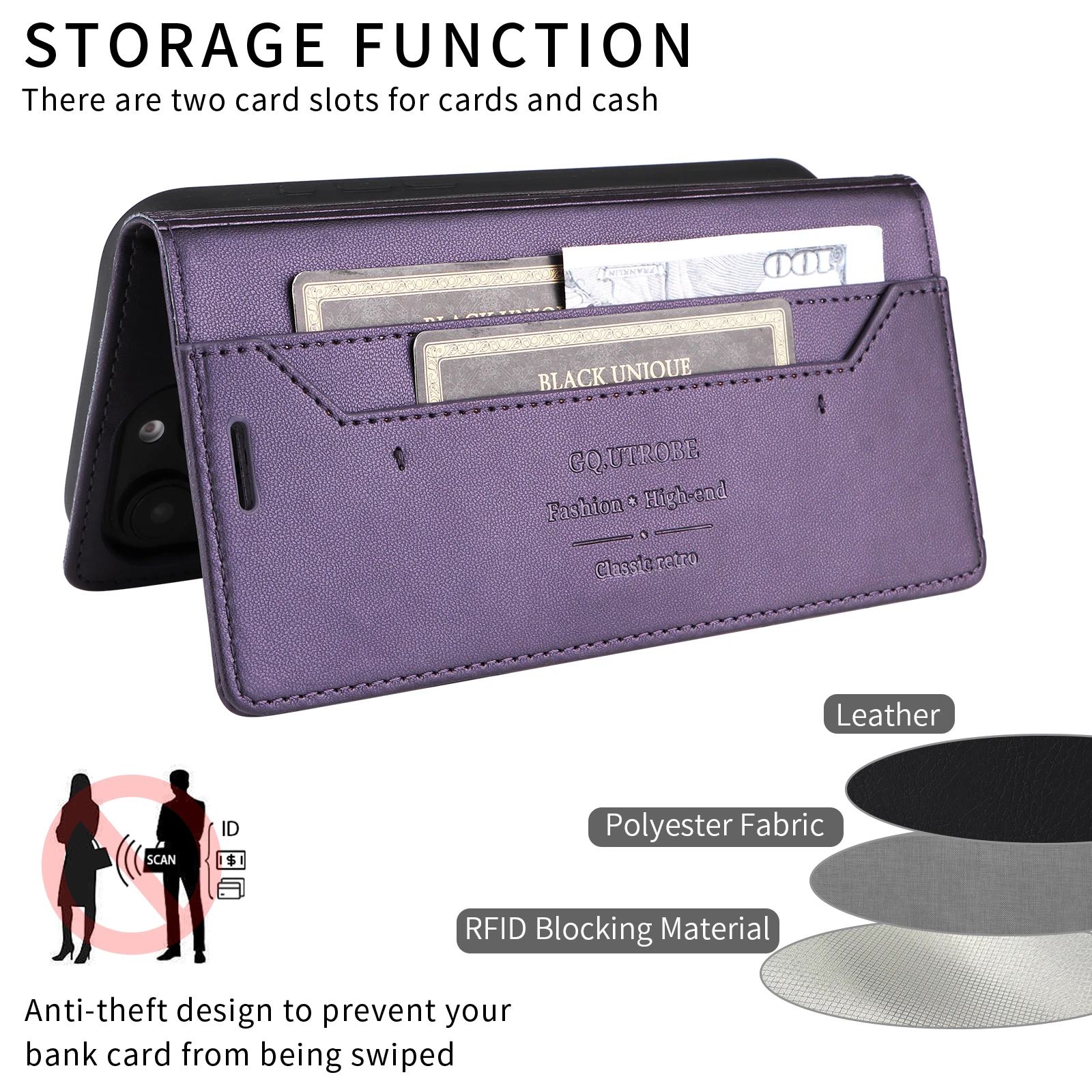 Custodia in pelle Flip per Samsung Galaxy A50 A51 A12 A13 A23 A14 A15 A16 A32 A52 A72 A33 A53 A73 A34 A54 A25 A35 Portafoglio Copertura del telefono