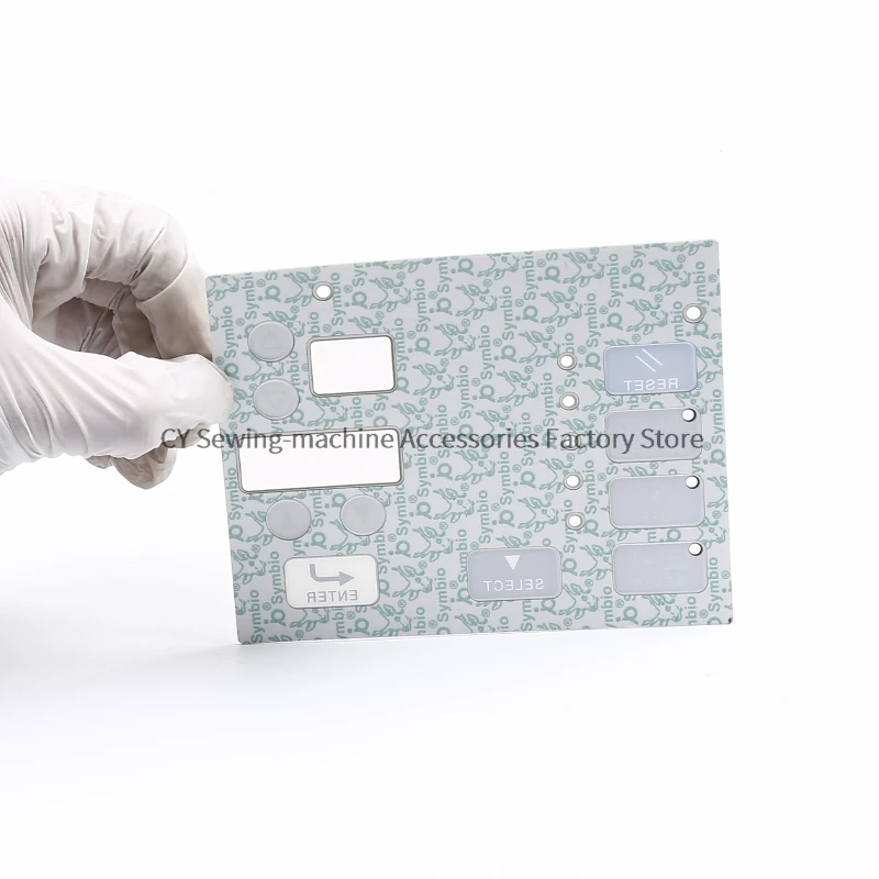 1 قطعة لوحة التشغيل الجديدة ملصق غشاء فيلم لوحة المفاتيح زر التبديل ورقة لآلة خياطة الصناعية Brother RH-981A