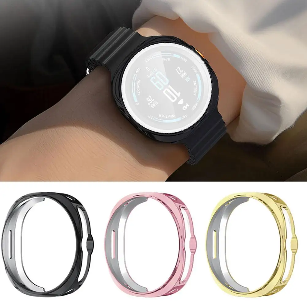 

Аксессуары 3-в-1 для Samsung Galaxy Watch 8 Classic 46 мм, чехол из ТПУ, защитный бампер для всего тела, защита от царапин, ударов E6B5