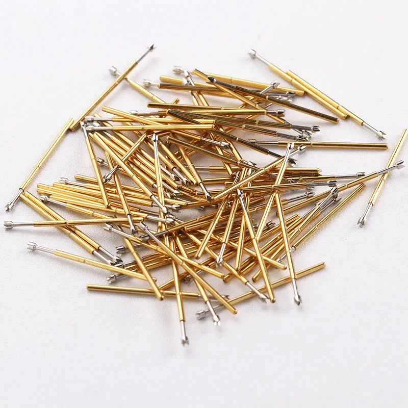 100PCS/bag P50-Q2 Four Claw Plum Blossom Head Spring Test Probe Outer Diameter 0.68mm Length 16.55mm PCB Pogo Pin