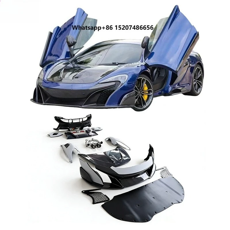 Fiber Body Kit Front Bumper Hood Rear Diffuser Wing Aerodynamic Package