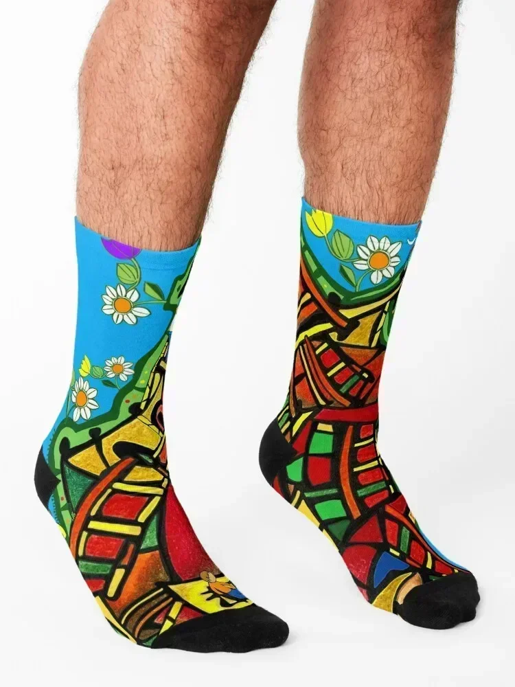 Active PLAYGROUND Socks Christmas sheer designer brand essential Socks Male Women's