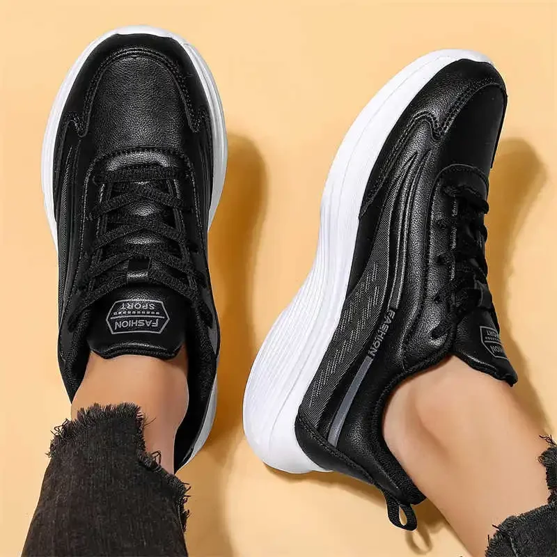 Ete-zapatillas altas de entretiempo para mujer, botas negras, zapatillas plateadas, mocasines deportivos únicos de reventa de China