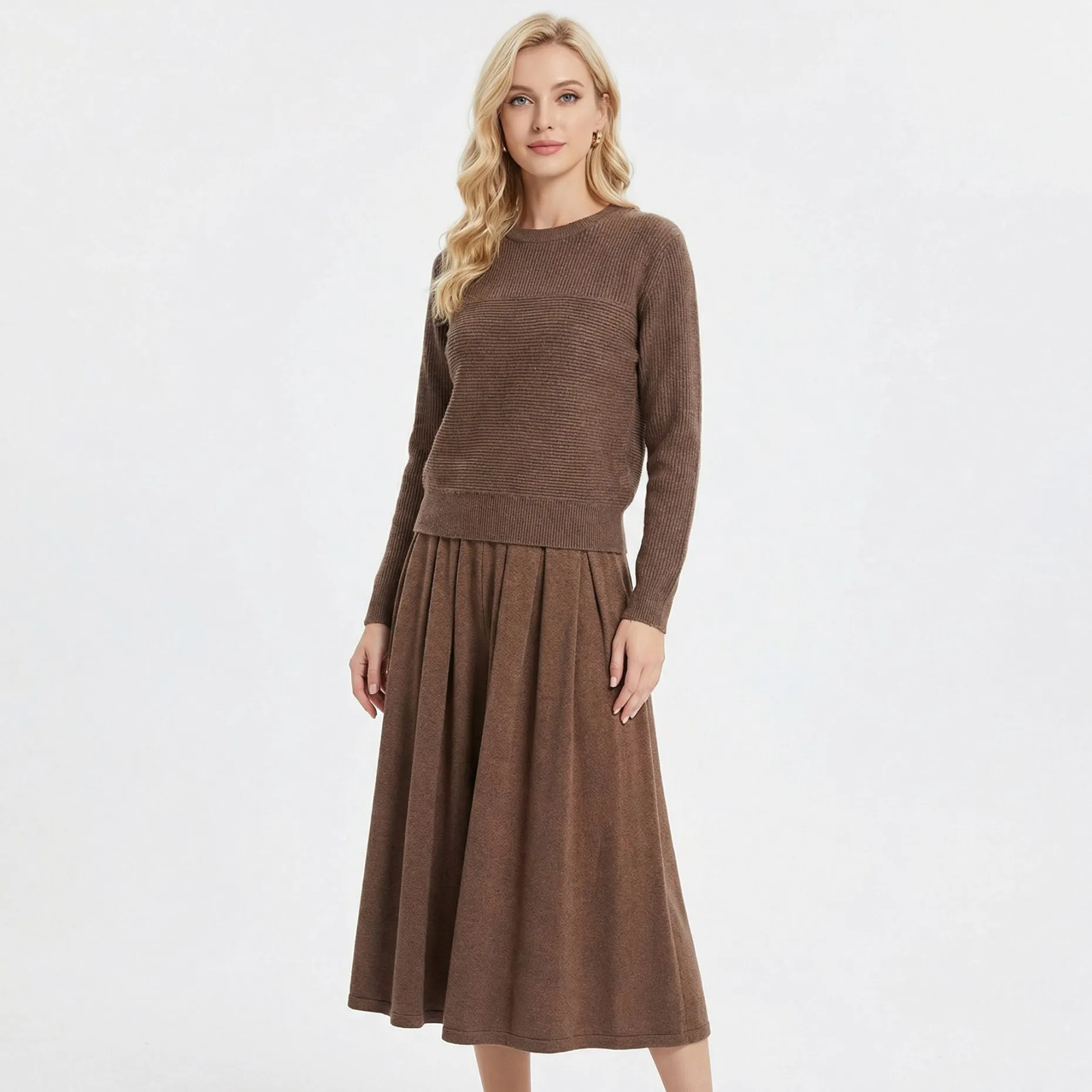 

Модный комплект из двух предметов: укороченная юбка и топ для повседневной носки, стильный женский комплект, модный комплект из двух предметов с укороченной юбкой, BA0901