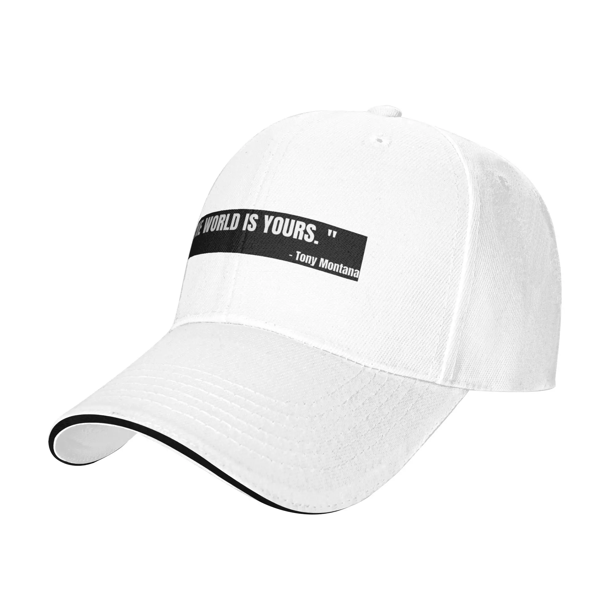 Scarface Tony Montana The World Is Yours Movie Cap Baseball Caps Adjustable Hat Hip Hop Summer Unisex Baseball Hats Customizable
