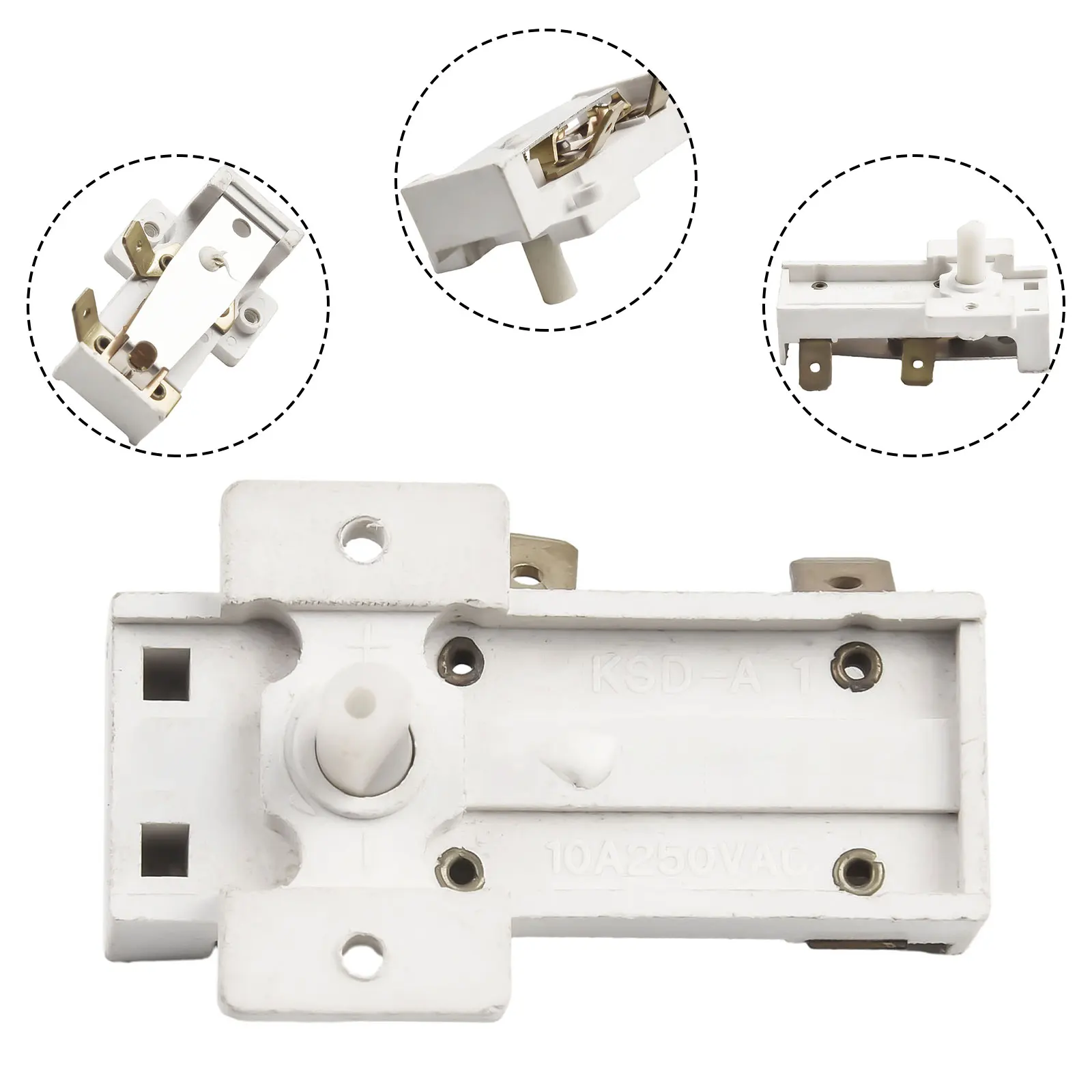1 X Electric Heater Thermostat 250V16A Temperature Control Switch Electric Oil Heate 52*20mm Temperature Control Regulator