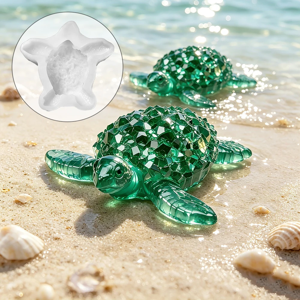 Resin Art Beach - S0322 Diamond Sea Turtle Silicone Mold