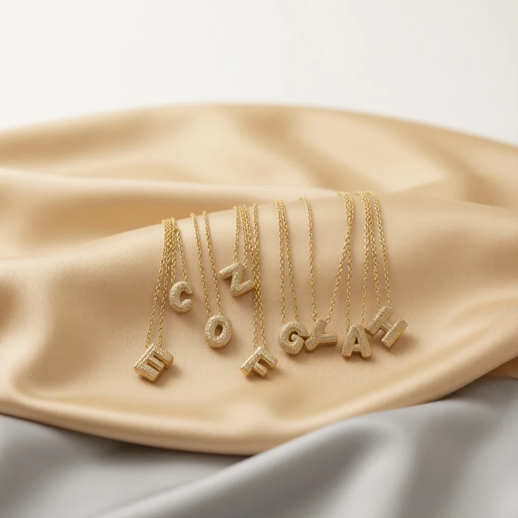 Couple's Keepsake Necklace - With letters and the lover's name engraved on it, it is the perfect Christmas gift for the beloved.
