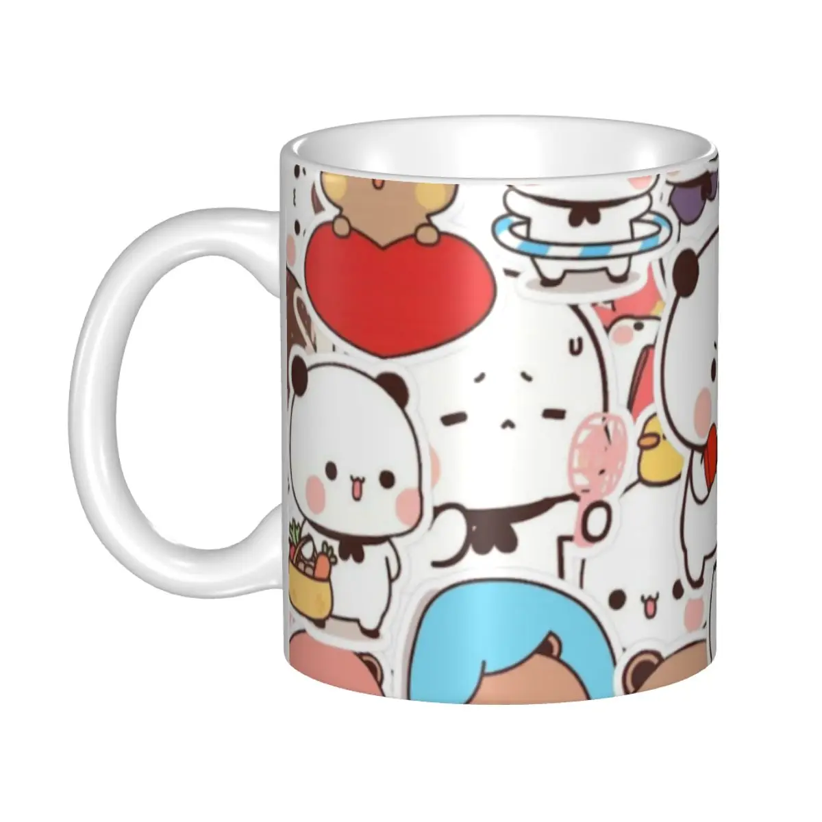 DIY Finger Guns Love Ceramic Mug Personalized Bubu Dudu Coffee Cups Creative Present