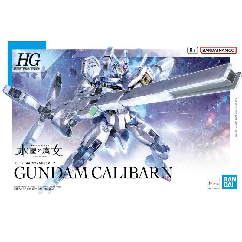 Oryginalny model Gundam Bandai, figurka anime HG TWFM 1/144 Calibarn, kolekcjonerska figurka akcji, zabawka, dostępny od ręki.