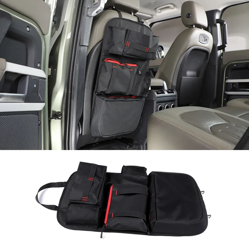 

For 2020-2024 Land Rover Defender seat back multifunctional storage pocket car interior storage accessories cloth 1 piece