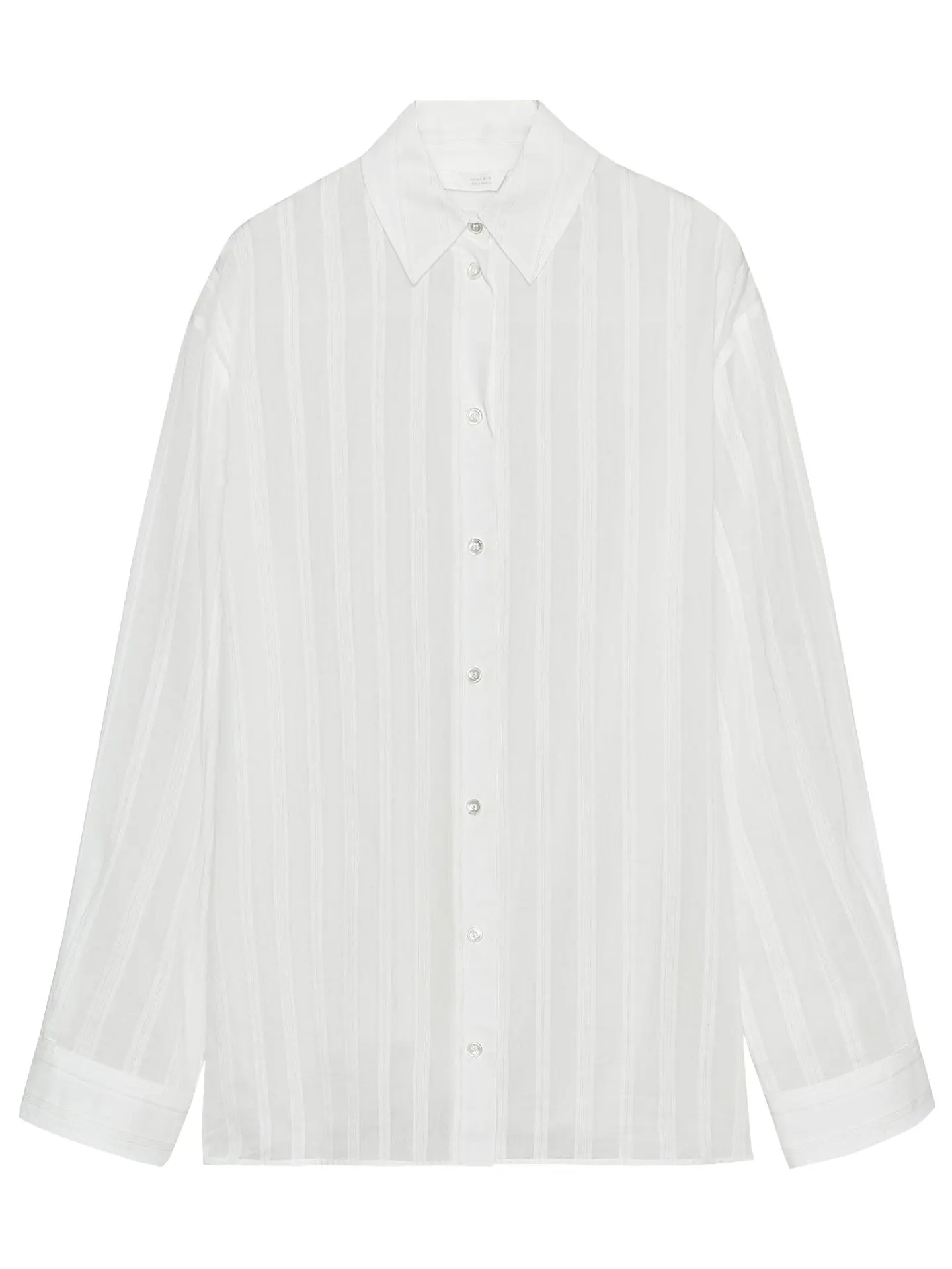 ZAPRHA Sli Casual Listrado Longo Sve Feminino irt Outono 2025 Nova Faion Loose Fit Corte Reto Outro Mistura de Materiais