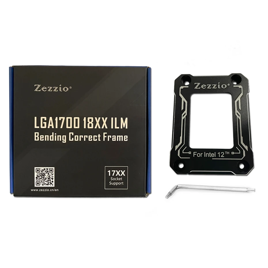 Zezzio lga17xx 18xx ilm intel12 geração de dobra quadro correto cpu backplane orthotics curva fivela fixa 1700 1800 alumínio