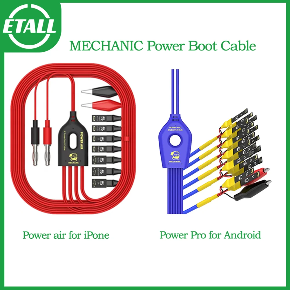 MECHANIC Power Air iPhone Power Pro Android Boot Line for Phone 6G-14 ProMax Phone Power Supply Test Line DC Power Control Cord