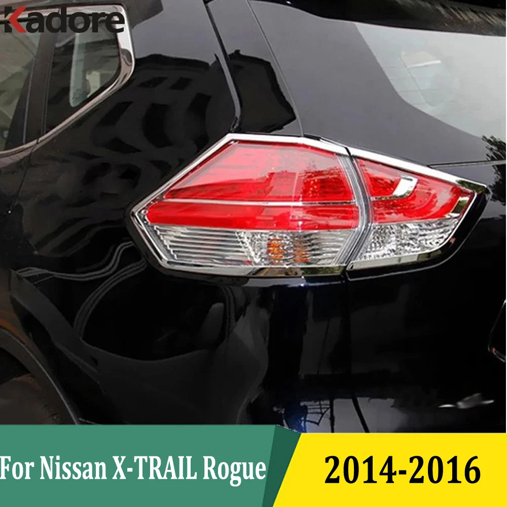 

Для Nissan X-TRAIL Rogue 2014 2015 2016, хромированная задняя фонарь, обшивка заднего фонаря, рамка заднего фонаря, Стайлинг автомобильных аксессуаров