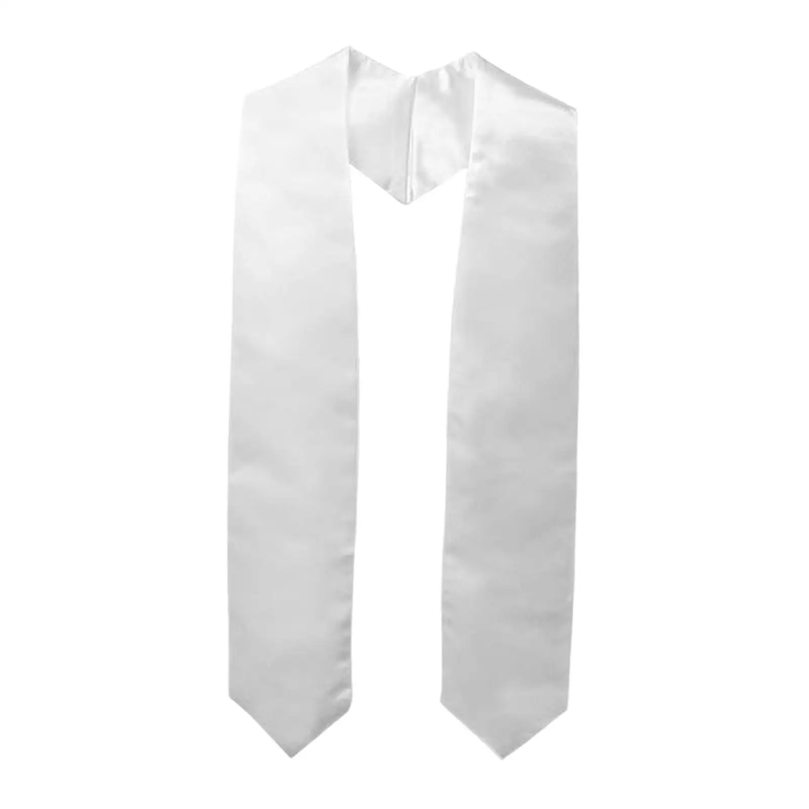 ผ้าพันคอรูปตัววีสีพื้นสำหรับพิธีมอบปริญญาบัตร ใช้กับชุดครุยสำหรับบัณฑิต วิทยาลัย และโรงเรียนมัธยม