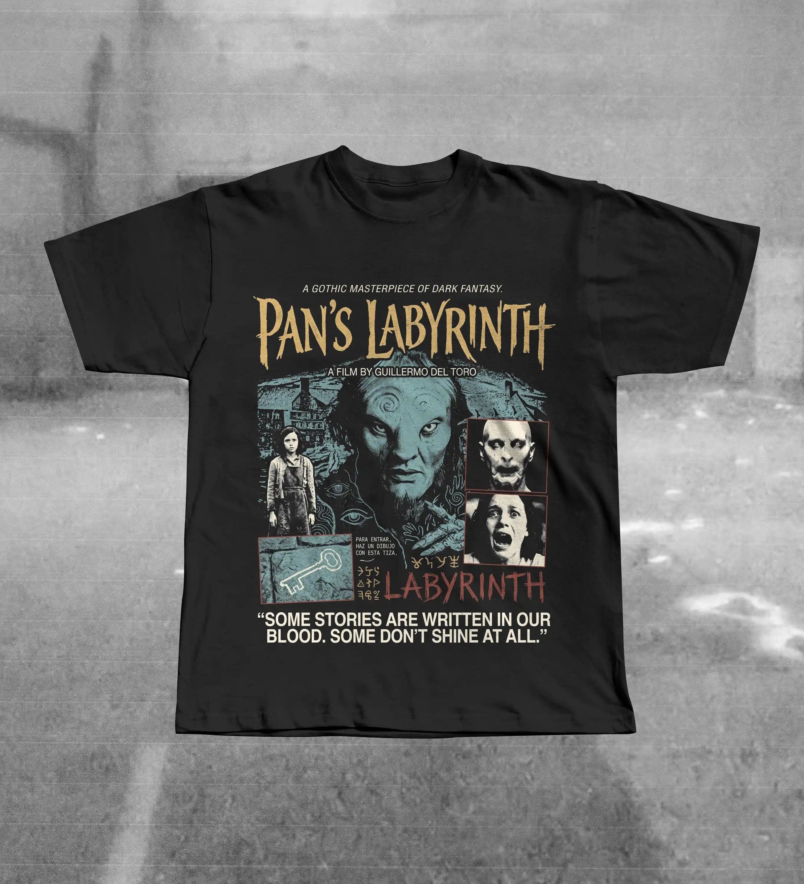 Pan's Labyrinth Dark Fantasy Film T-Shirt, Guillermo del Toro Masterpiece Movie Graphic Tee
