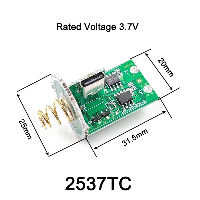 Flashlight Parts Switch Circuit Board 2-2.5A LED Driving Board with Charge Protection Type-C Micro USB Charging Port J21011